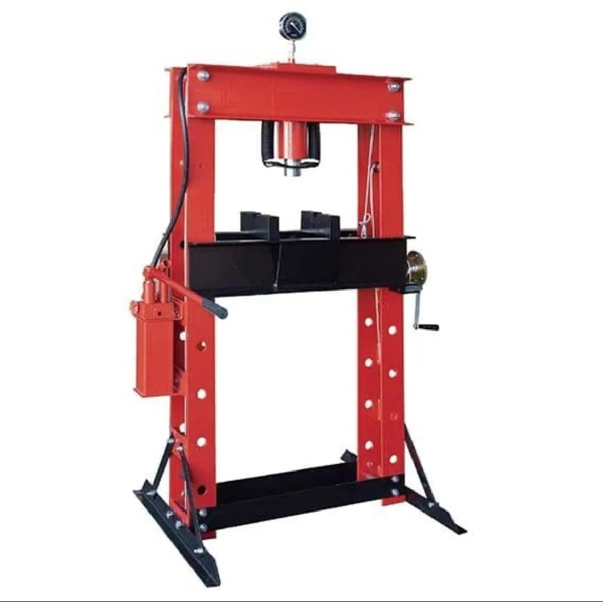 50Ton Hydraulic Shop Press with Gauge - Image 1