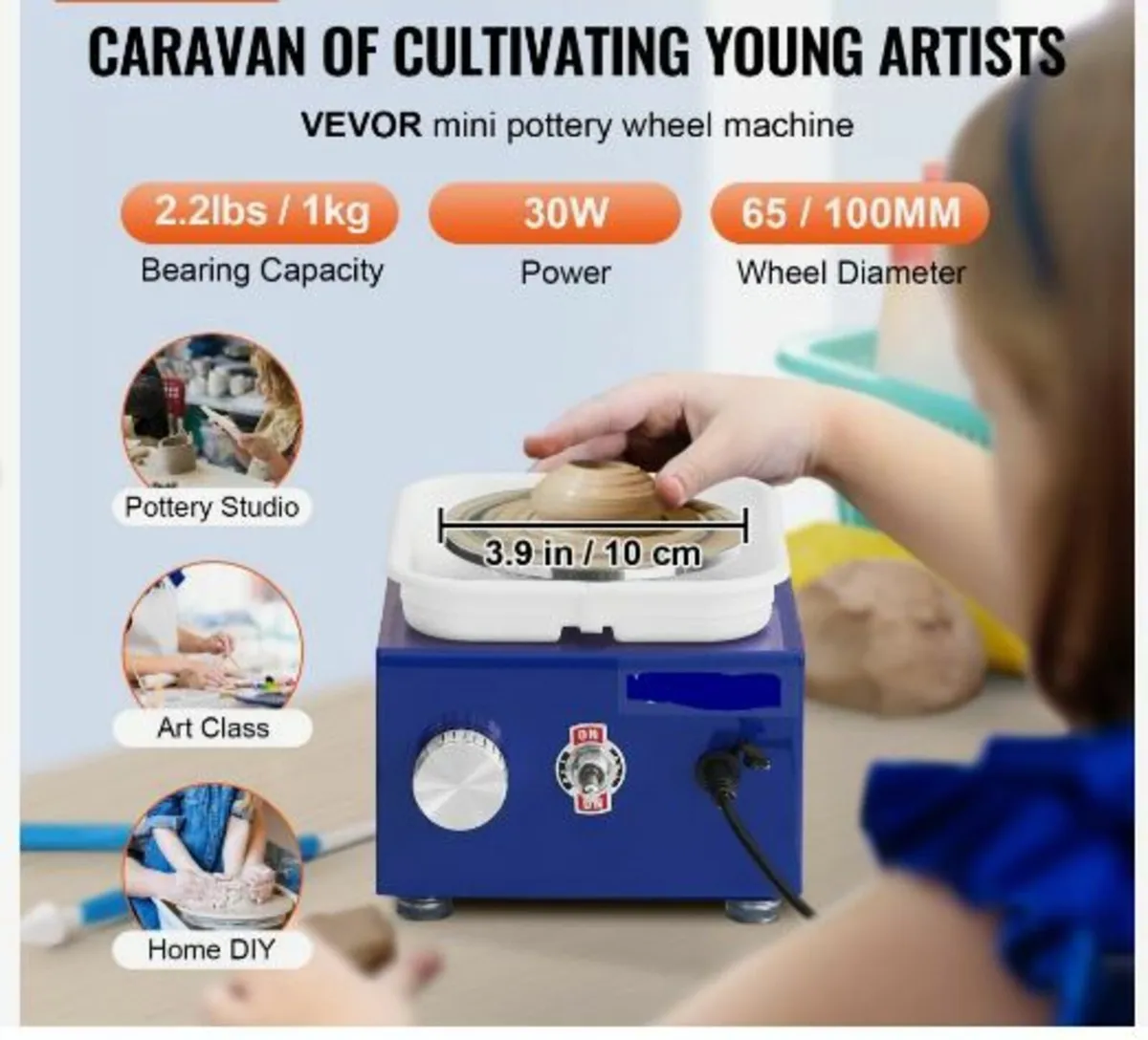 Pottery Wheel Mini Ceramic Wheel - Image 3