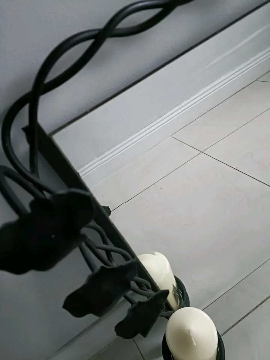 Wrought Iron Black Mirror - Image 3