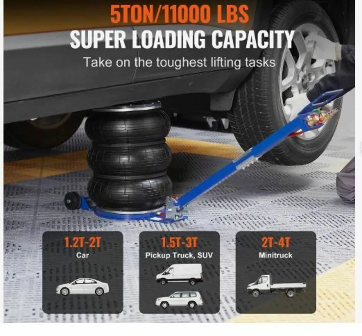 Air Jack, 5 Ton/11000 lbs Triple Bag - Image 4