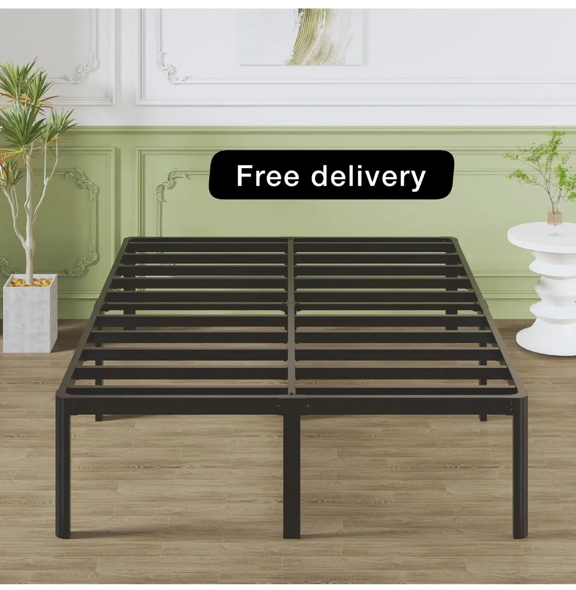 Super King Bed Frame 6ft with Rounded Corner Legs - Image 1