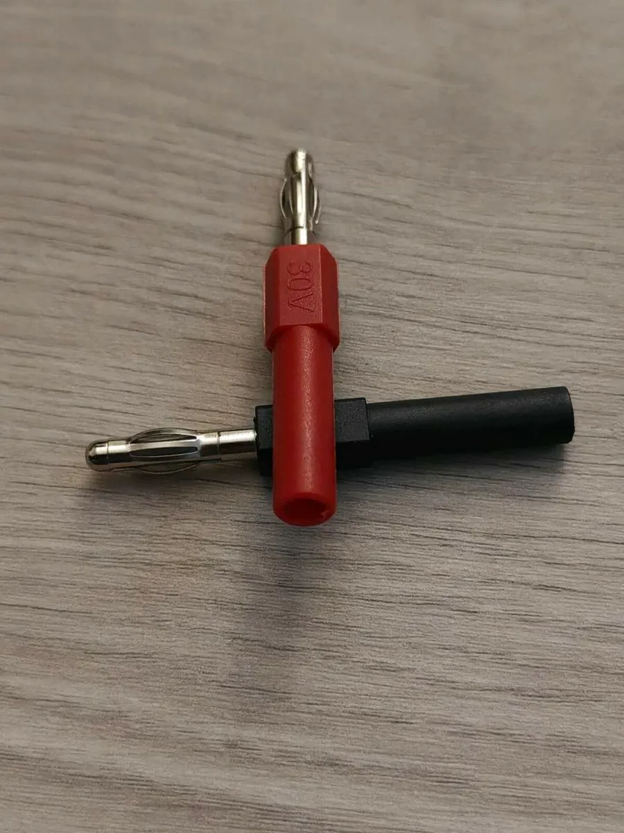 Set of Banana Plug Connectors (4mm Male to Female) - Image 1