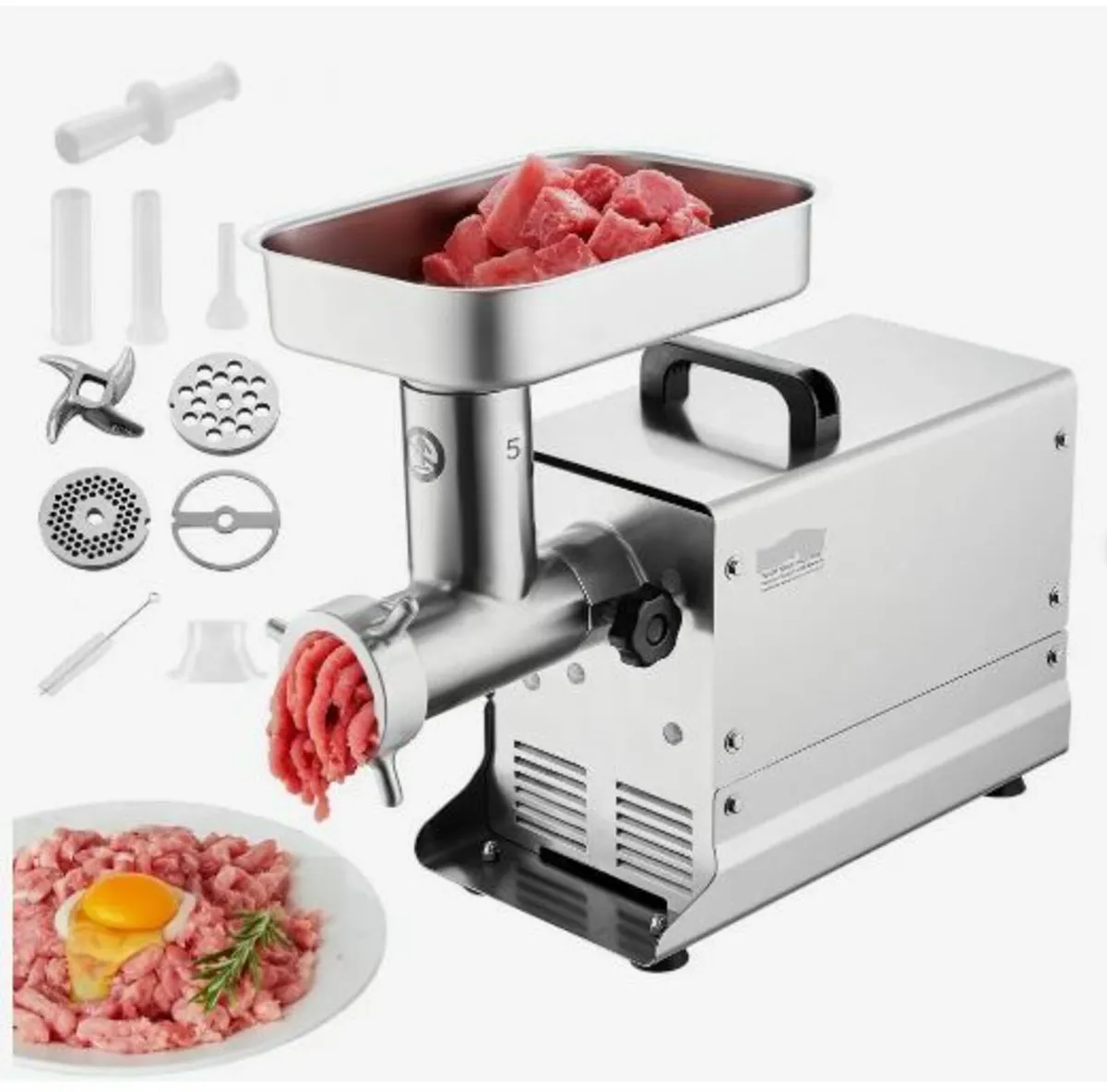 Meat Grinder, 5 Lbs/Min Capacity Electric Meat - Image 1