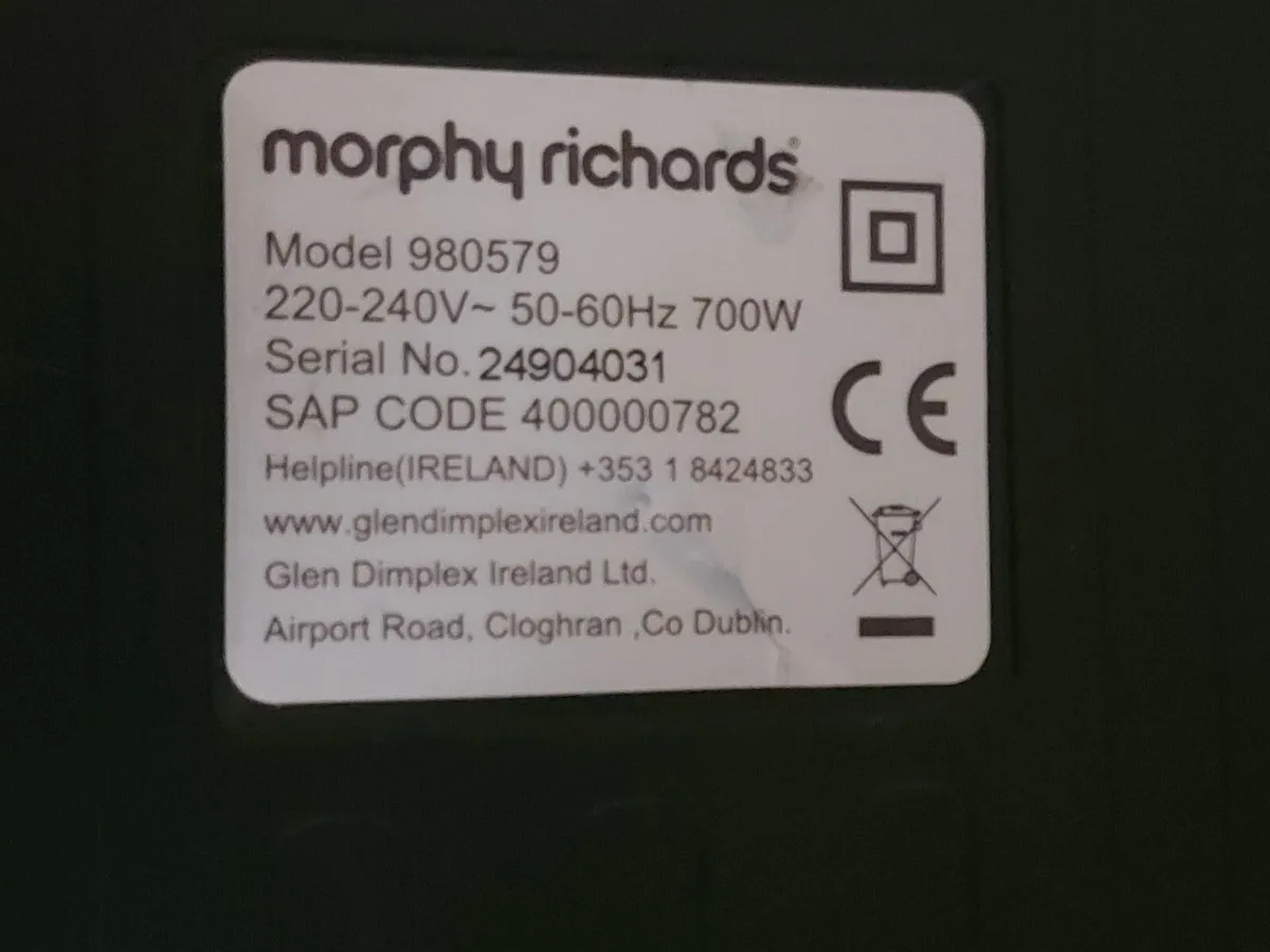 Morphy Richards Vacuum Cleaner, Model 980579 - Image 3