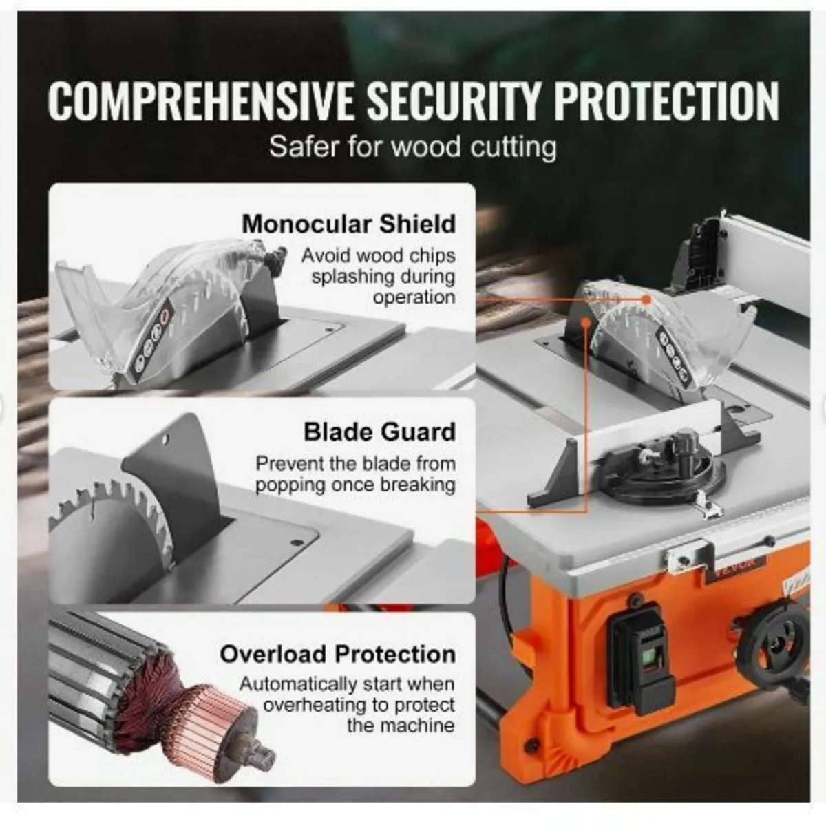 1800 W Table Saw Electric Cutting Machine - Image 4