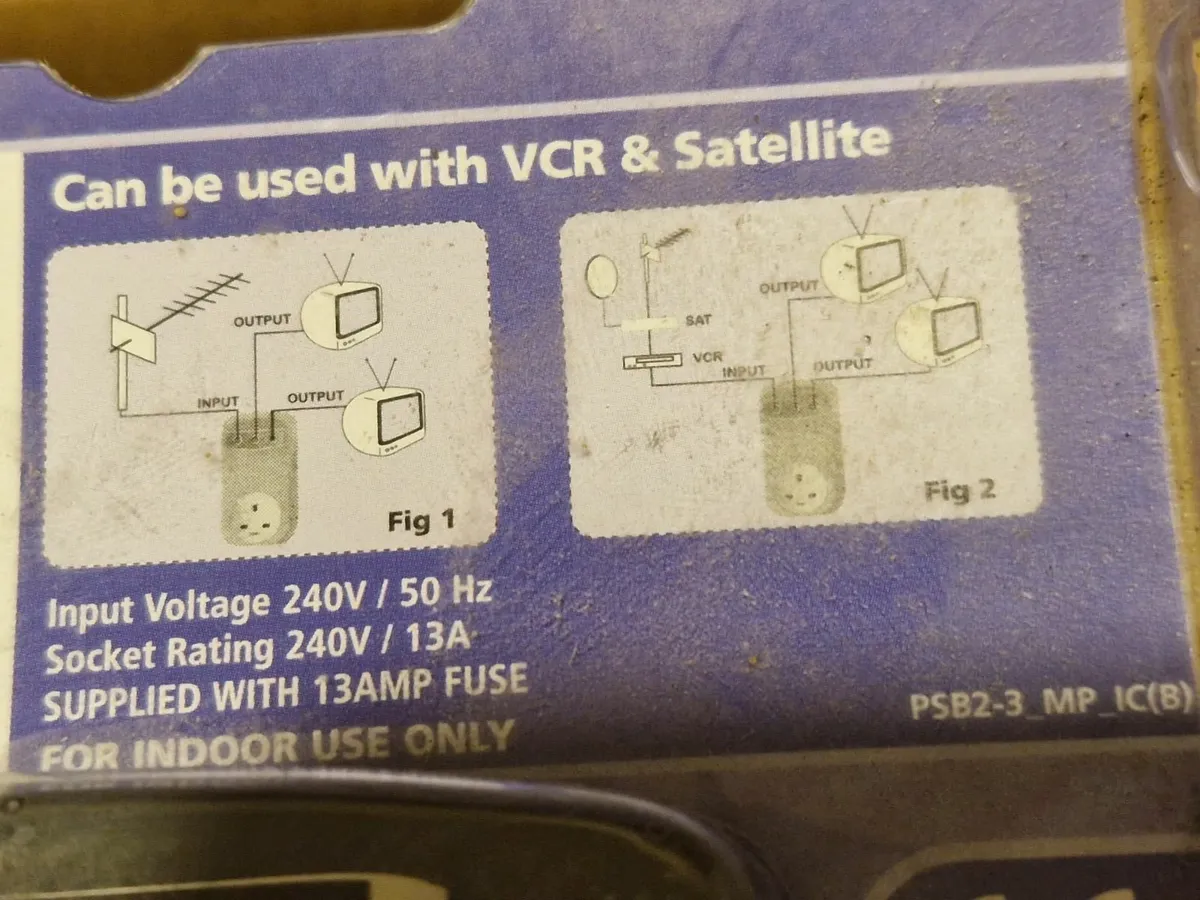 NEW & SEALED MASTERPLUG Plug In TV Signal Booster - Image 3
