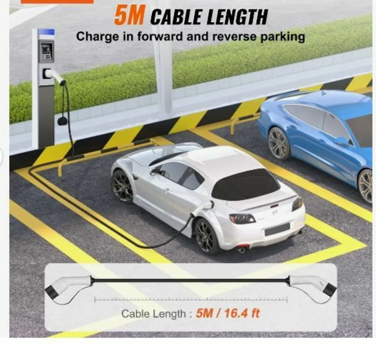 Type 2 to Type 2 EV Charging Cable, 32Amp - Image 3