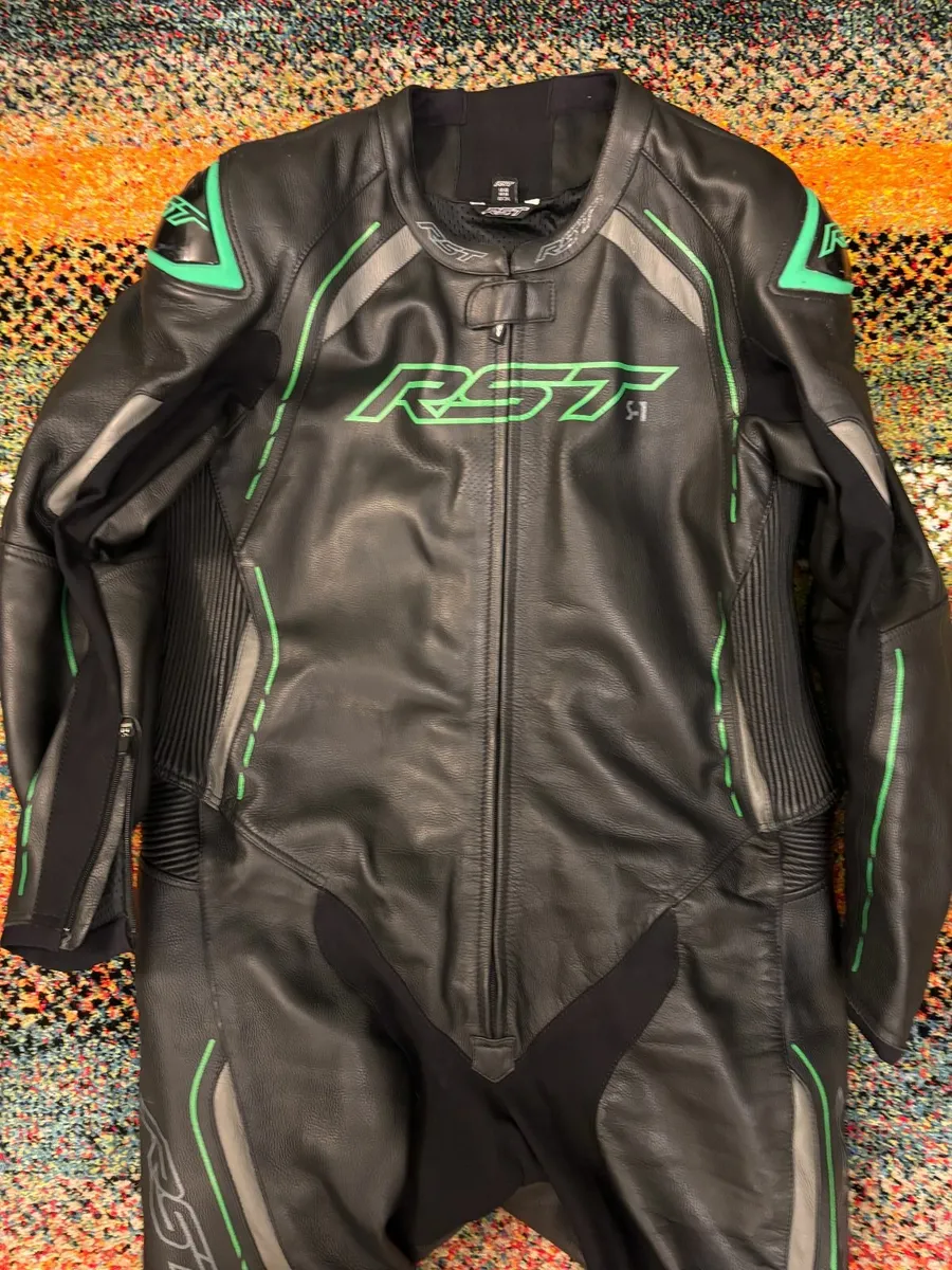 RST One Piece Leather Motorcycle Suit UK48 - Image 1