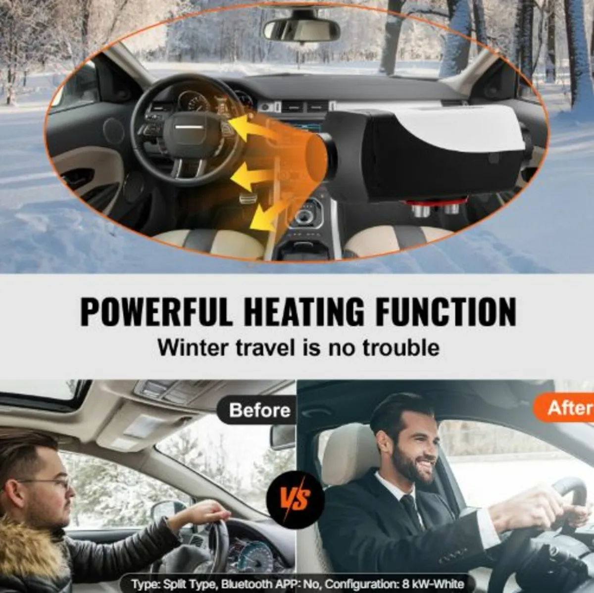 12V Diesel Parking Heater, 5-8KW Diesel Air Heater - Image 2