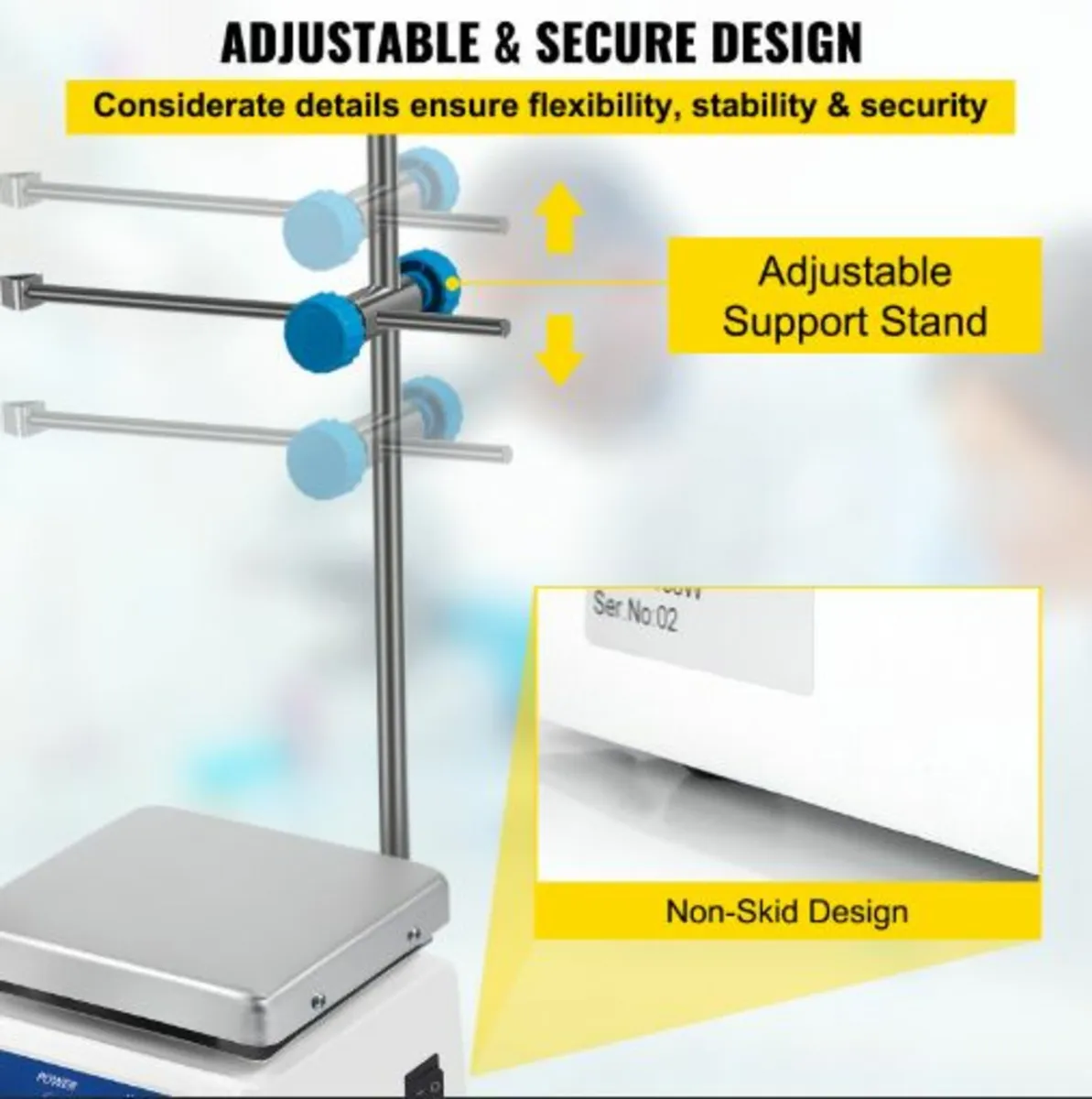 SH-2 Magnetic Stirrer Laboratory Magnetic Stirrer - Image 4