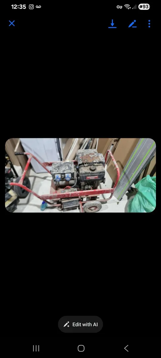 Yanmar diesel generator and cordless chopsaw - Image 1