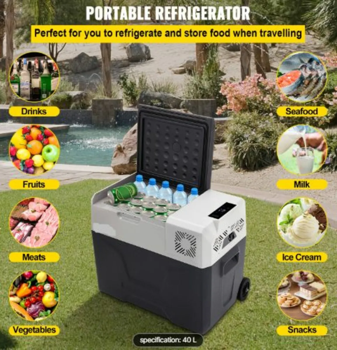 Car Refrigerator, 12 Volt Car Refrigerator Fridge - Image 3