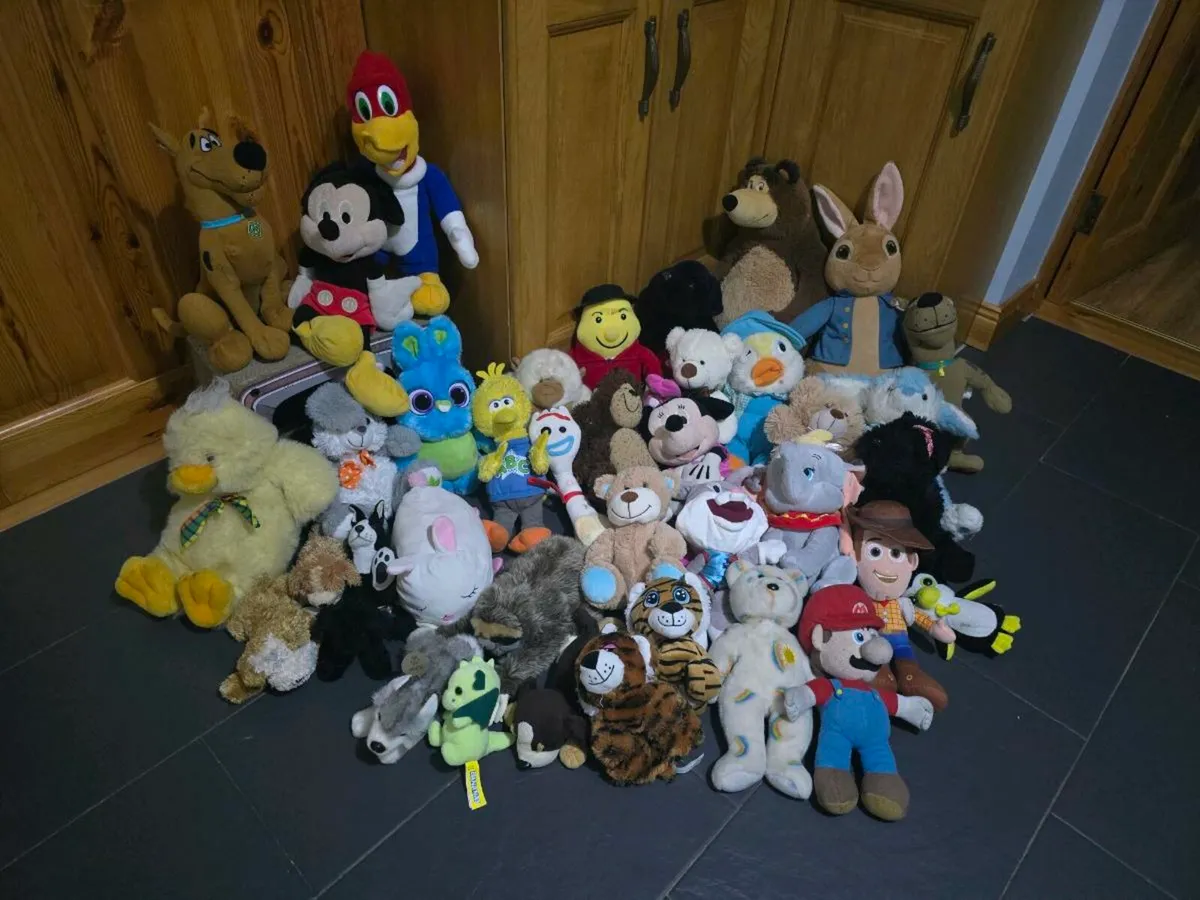 Large teddy soft toy bundle - Image 1