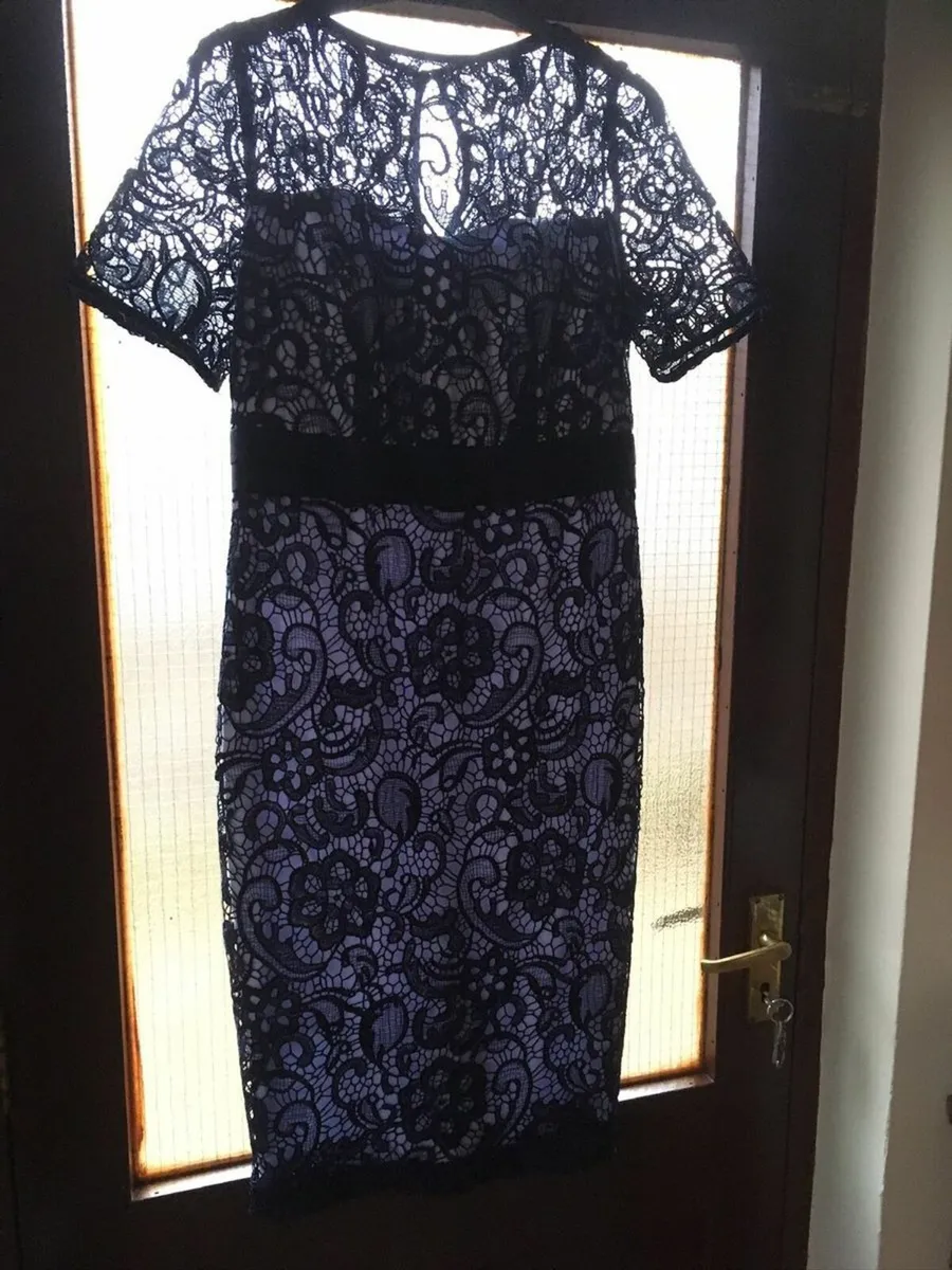 New Berkertex Lace Dress, Size 12, Fully Lined - Image 1