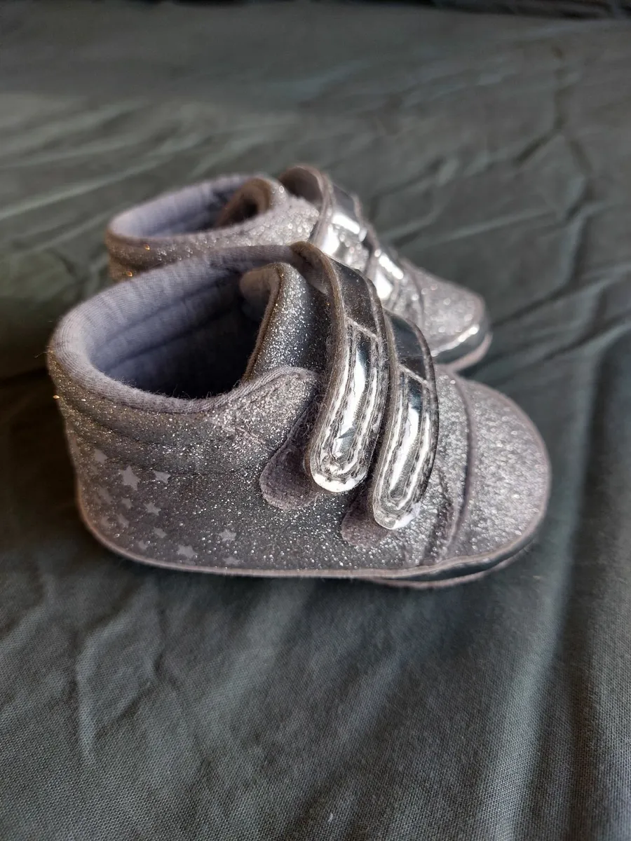 New - Chicco Baby silver shoes - Size 17 - Image 1