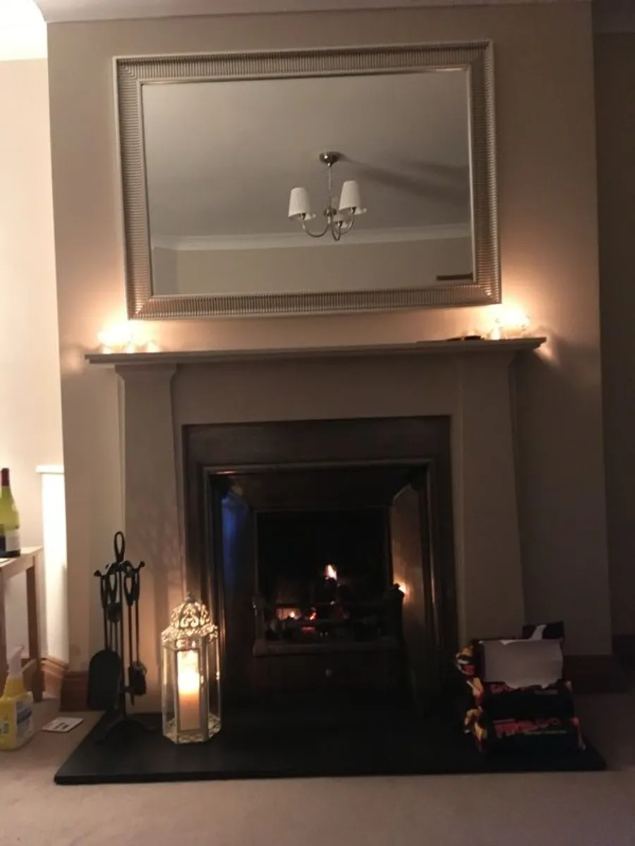 Large metal framed wall mirror, from ikea 130cm x 90cm - Image 4