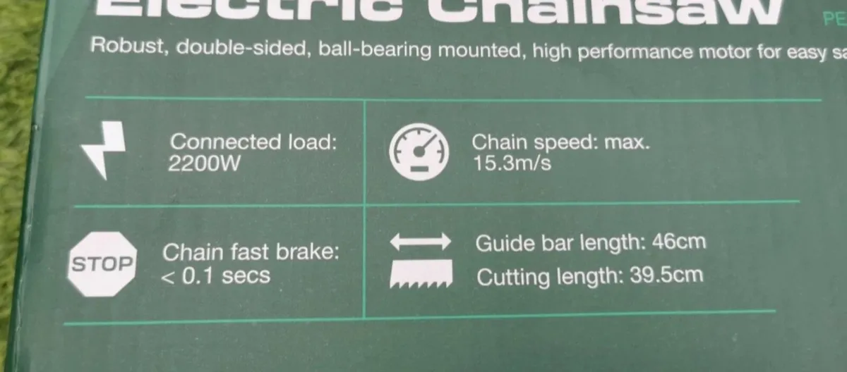 Electric Chainsaw – PEKS 2200 A1 Brand New. - Image 2
