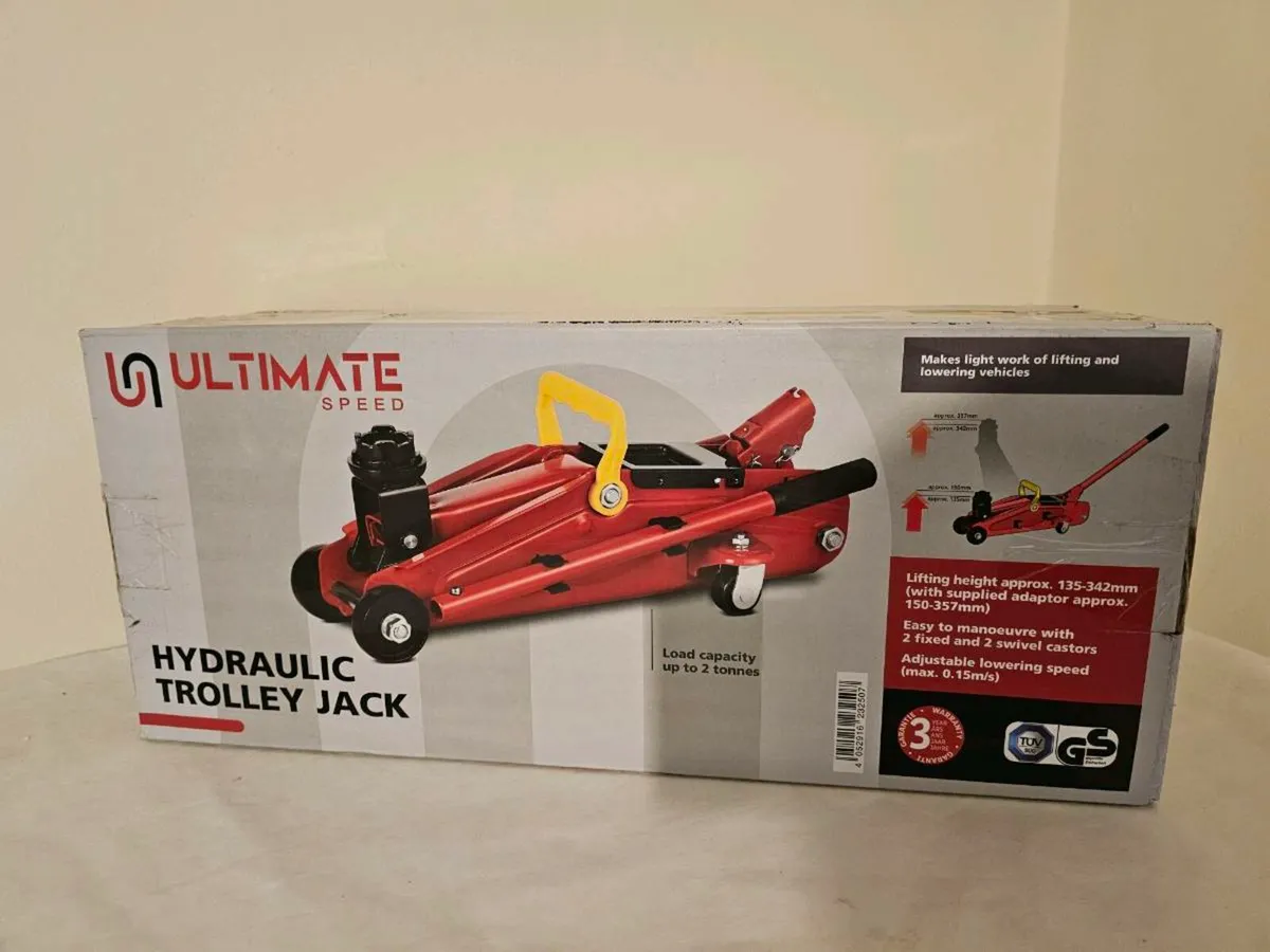 Ultimate Speed Hydraulic Trolley Jack – 2 Ton Capa - Image 2