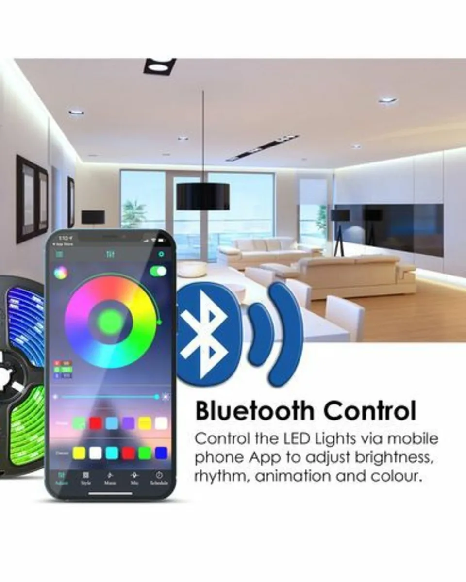 BRAND NEW Remote Controlled LED Strip Lights 5M - Image 2
