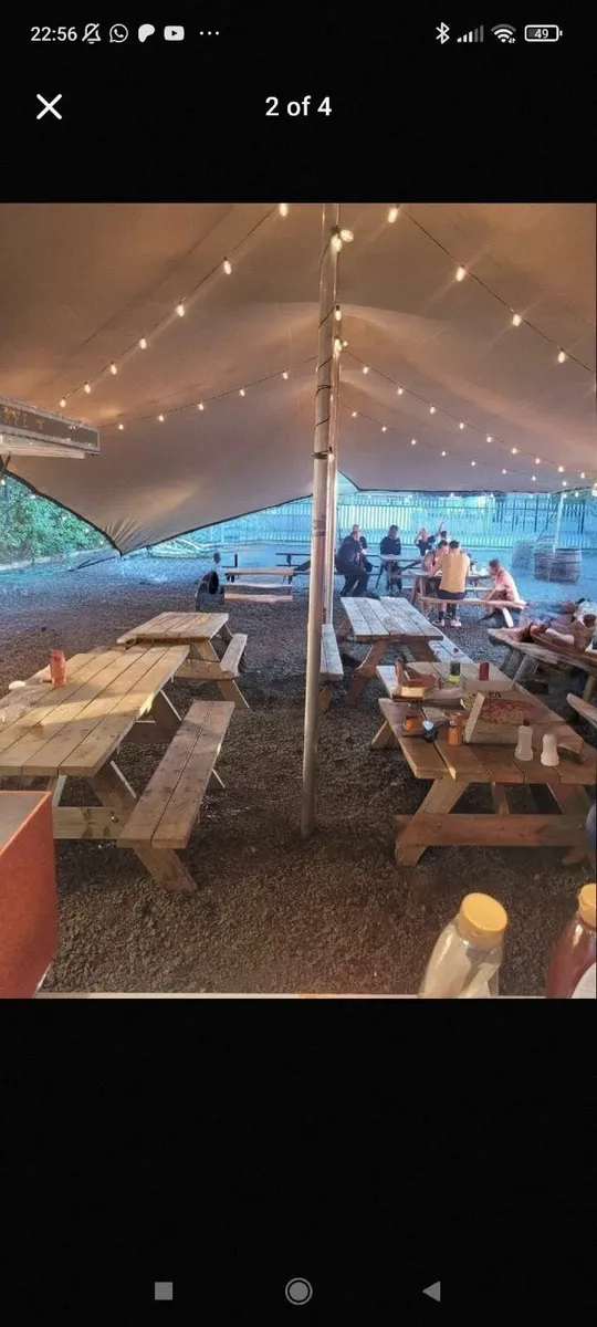 Nomadic Stretch tent 15m x 10.5m with poles & rope - Image 4