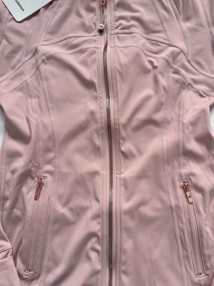lululemon pink define jacket with gold zip - Image 4