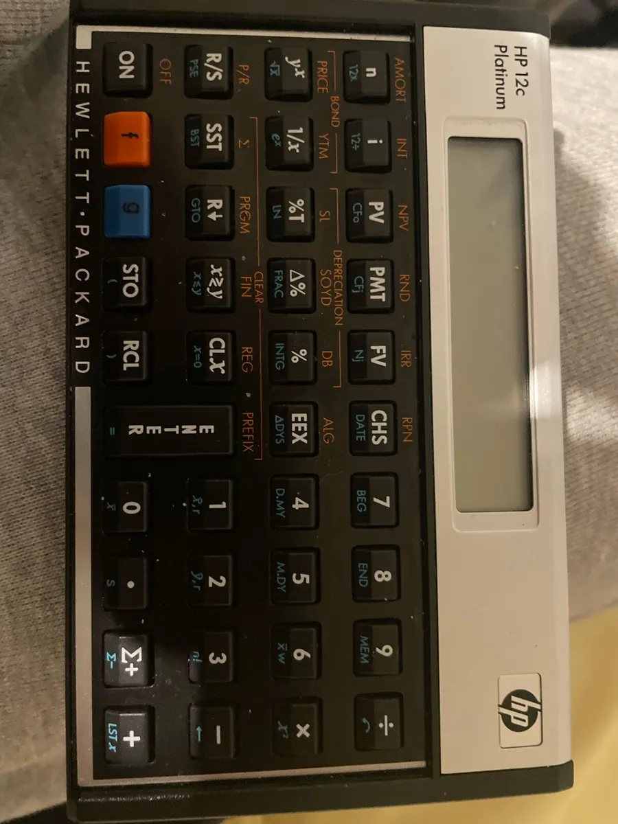 Hewlett Packard 12C Platinum