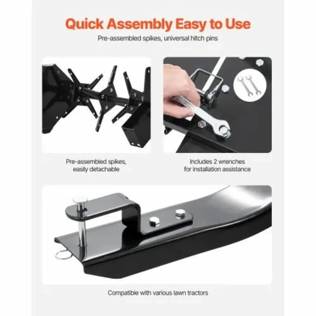 Tow Behind Plug Aerator, 48-Inch Tow Behind Lawn P - Image 4