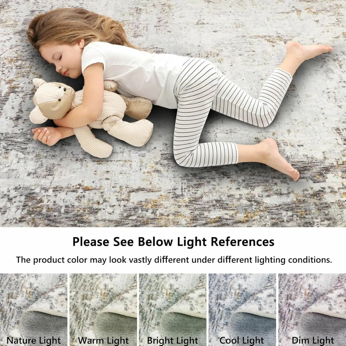 Modern Abstract Area Rug 120x180cm Short Pile - Image 3