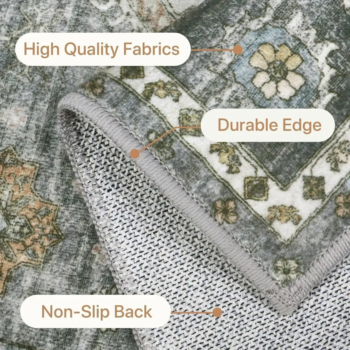 Washable Rug 200x290cm – Extra Large Non Slip - Image 4