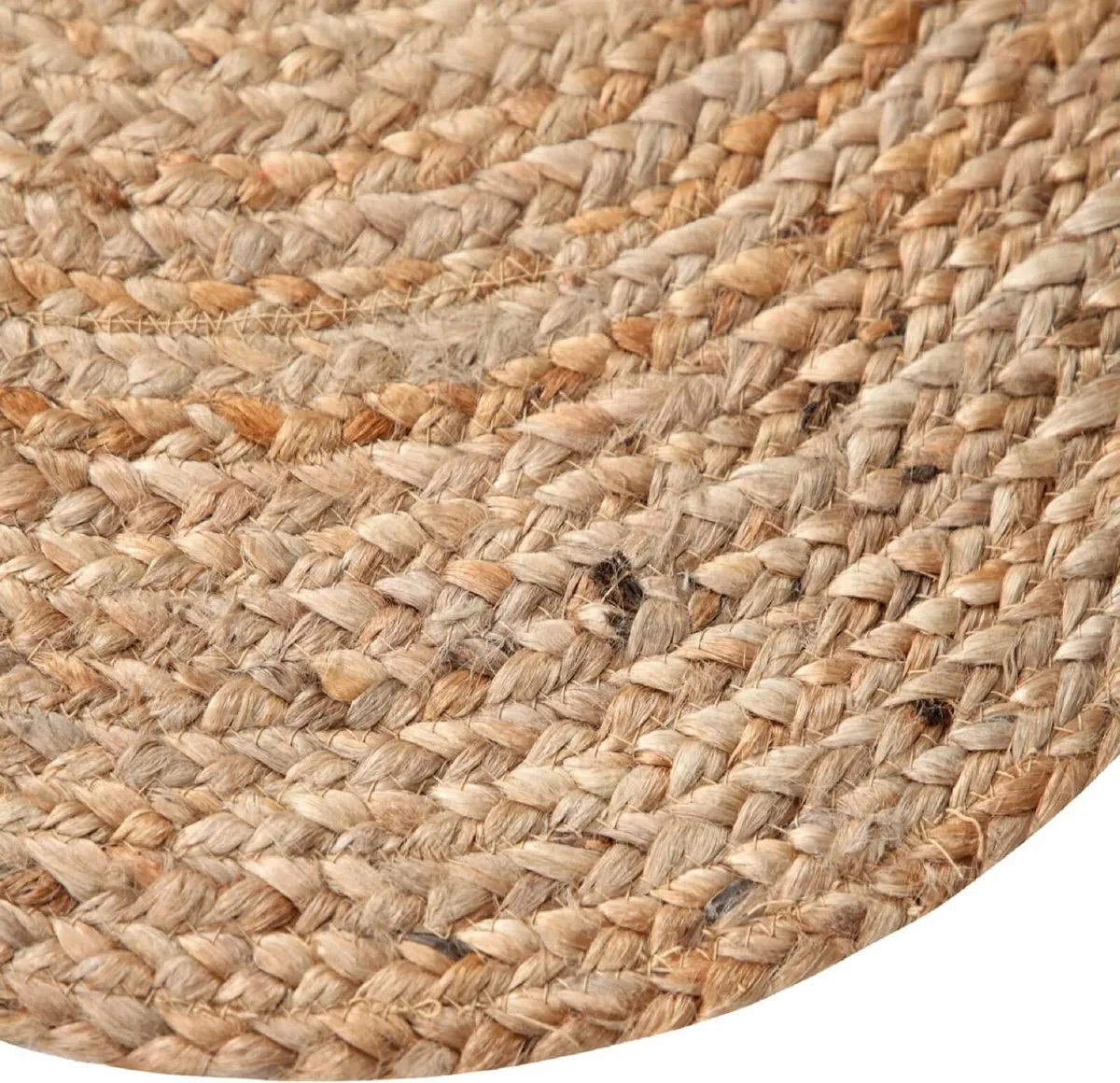 DHAKA Jute Area Rug 100% Natural Fiber Hand Woven - Image 3