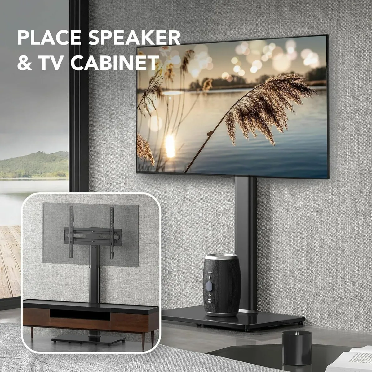 Universal Floor TV Stand with Mount 70 Degree - Image 2