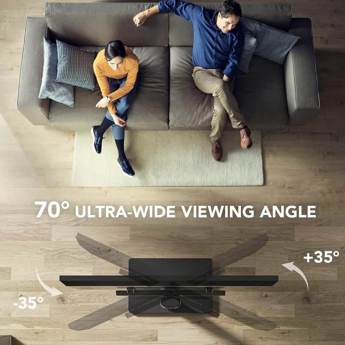 Universal Floor TV Stand with Mount 70 Degree - Image 4