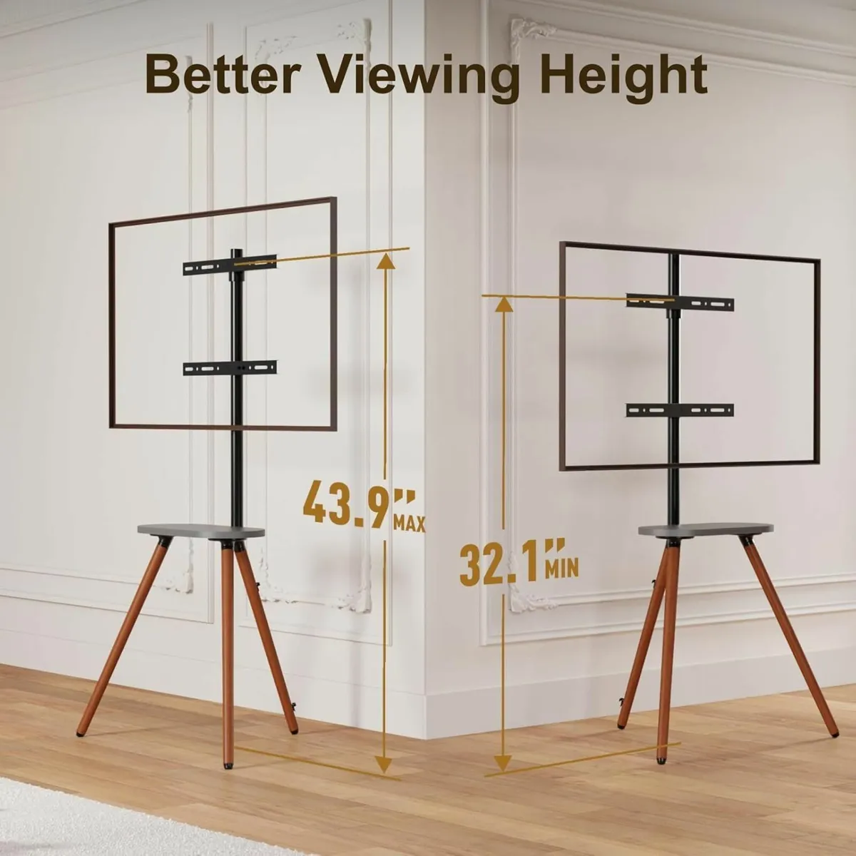 Tripod Easel TV Stand for 43 to 65 Inch LCD LED - Image 3
