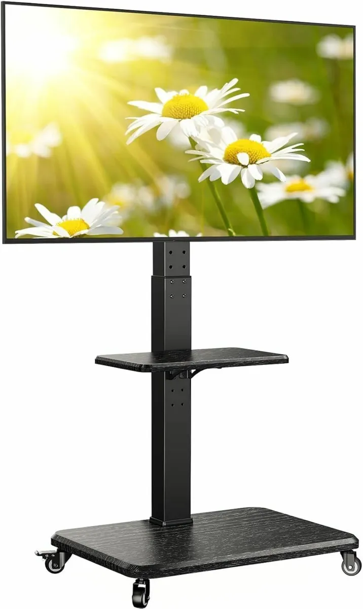 Mobile TV Stand Tilt Swivel Rolling Cart for 32 - Image 1
