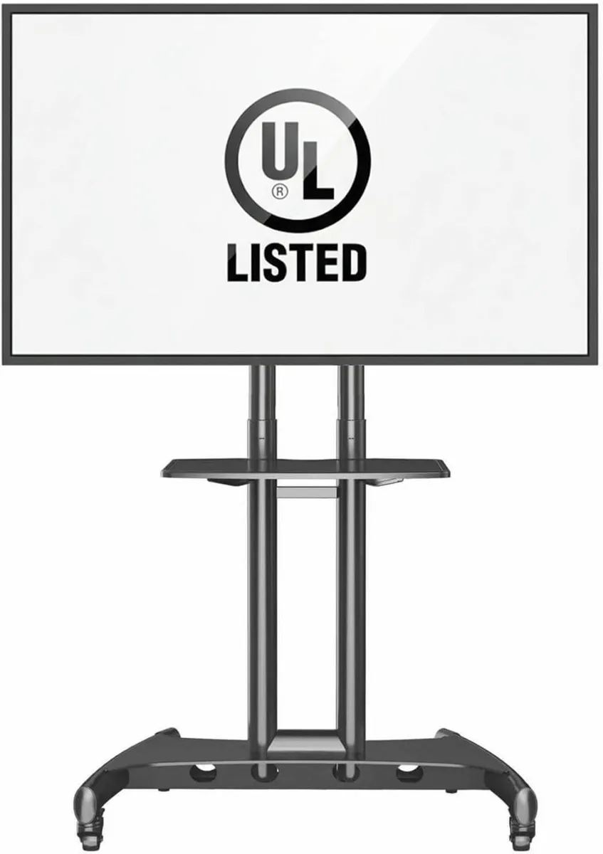 Mobile TV Cart on Wheels for 32'' to 75 inch LCD - Image 2