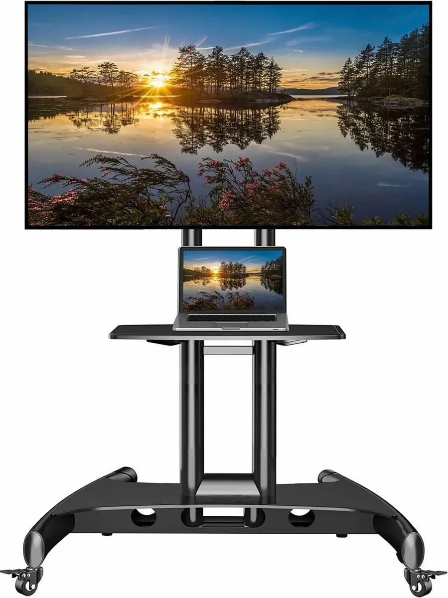 Mobile TV Cart on Wheels for 32'' to 75 inch LCD - Image 1