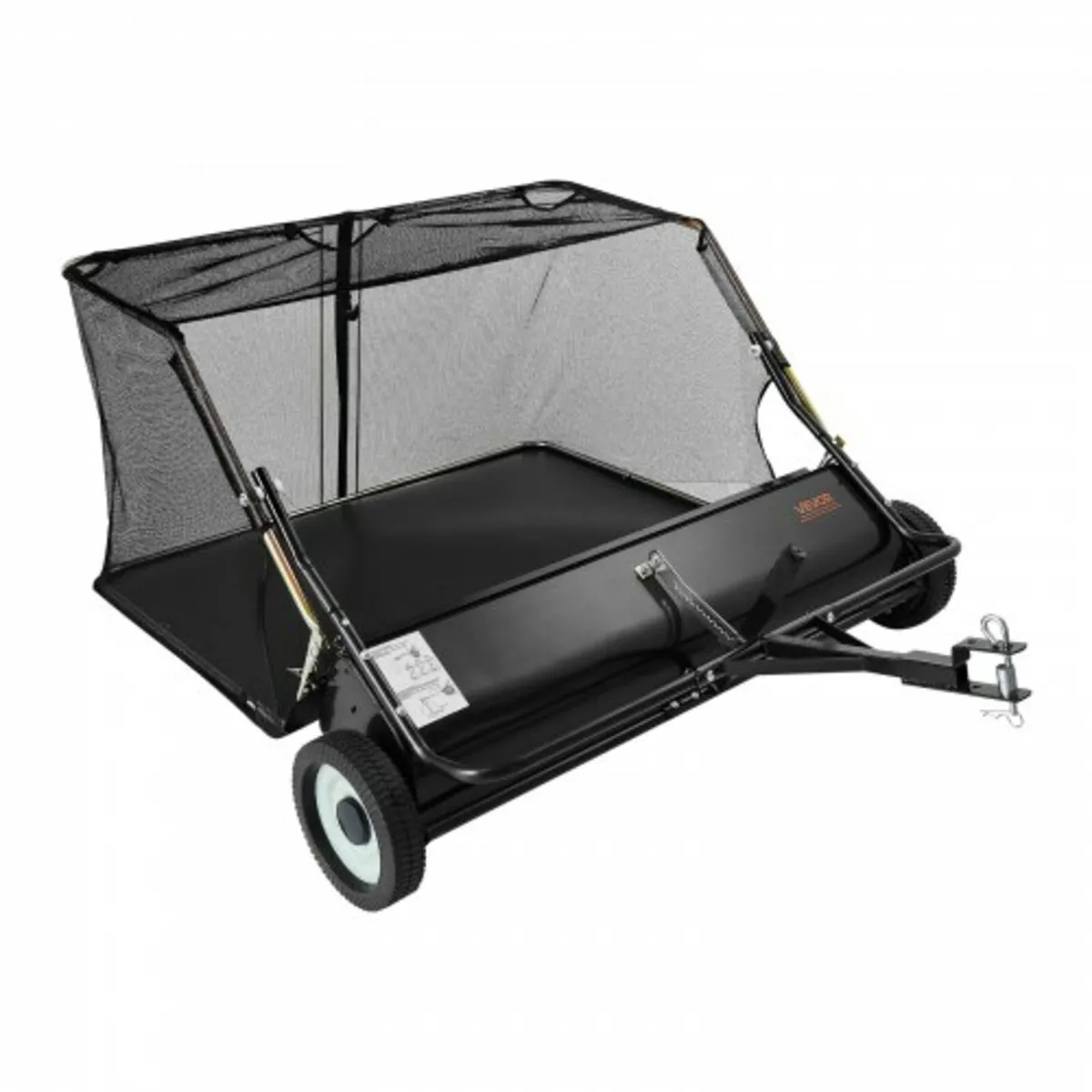 Tow Behind Lawn Sweeper, 122cm Pull Behind Yard Sw - Image 1
