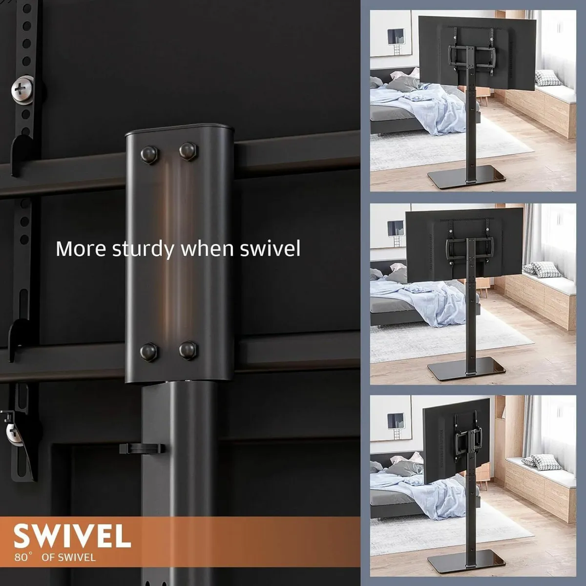 Floor Universal TV Stand with Mount 80 Degree - Image 3