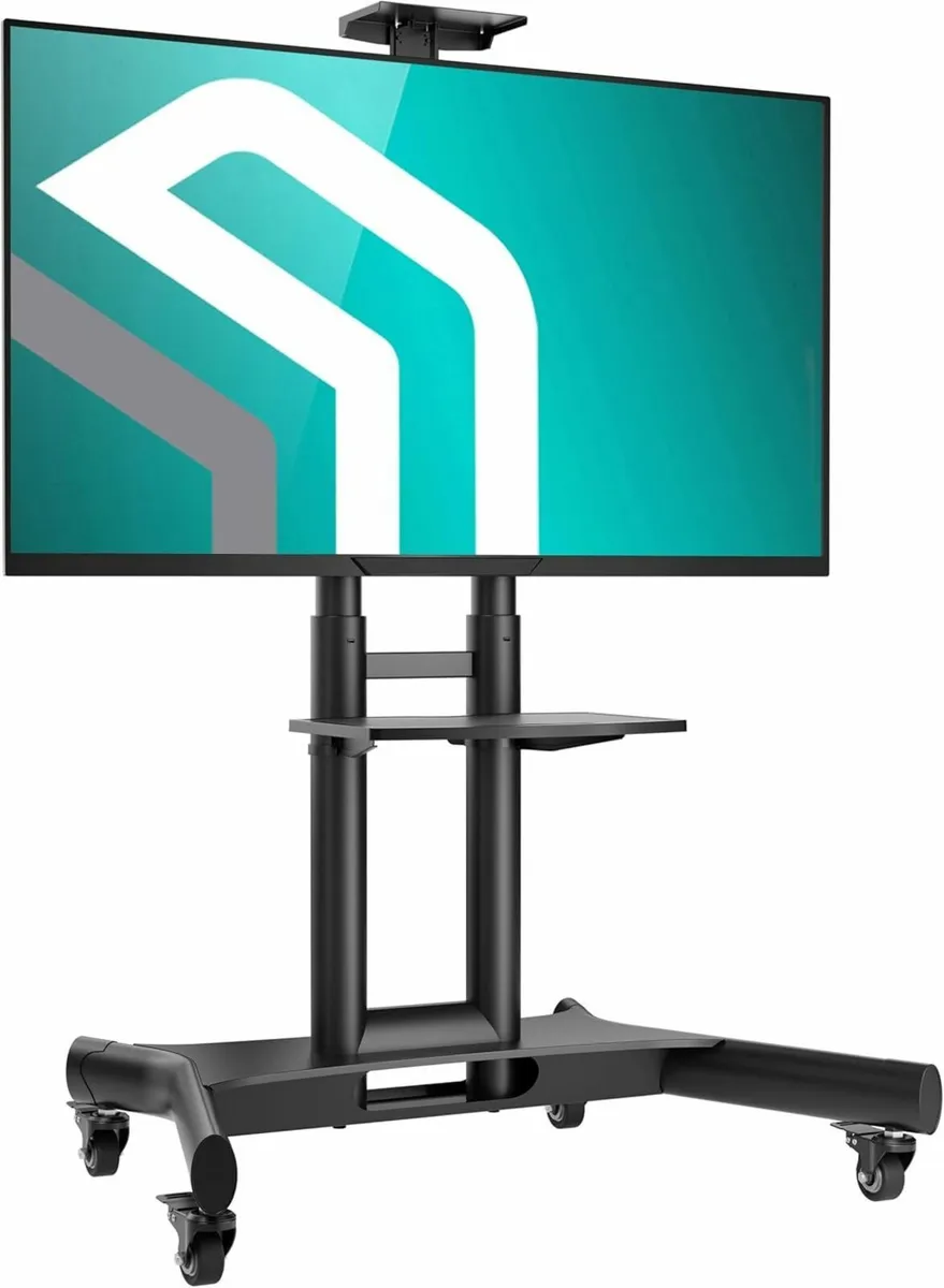Mobile TV Stand on Wheels for 40-70 Screen - Image 1