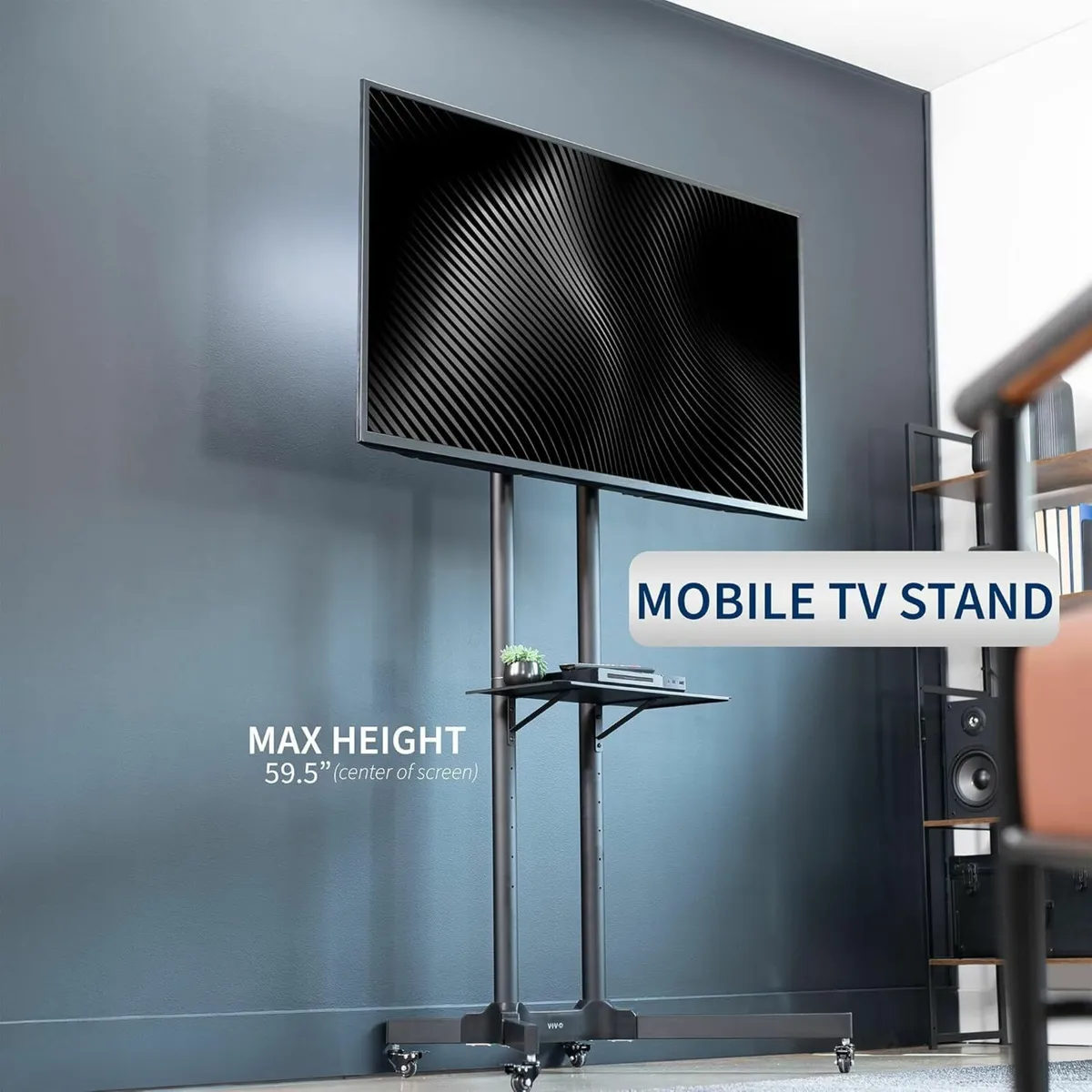 Mobile TV Cart for 32 to 83 inch Screens up 50kg - Image 2