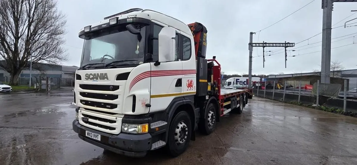 2013 SCANIA G400 8X2 BEAVERTAIL & PK40002-EH CRANE - Image 3