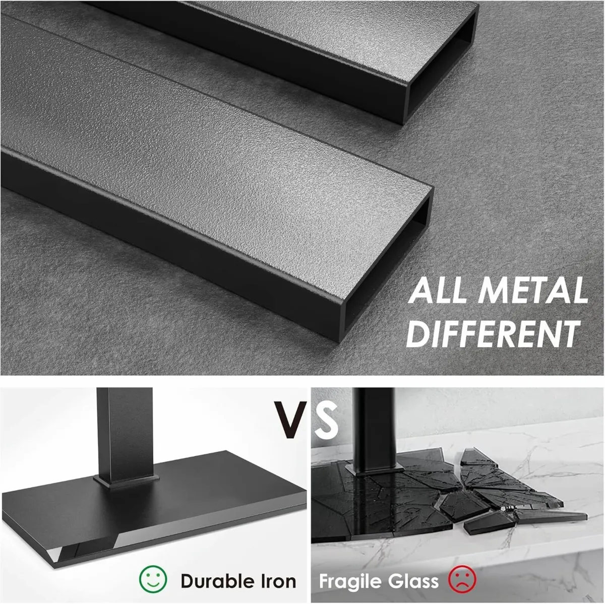 Universal TV Stand with Iron Base for 50-80 inch - Image 3