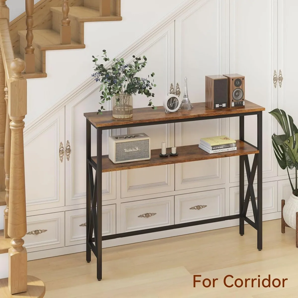 Console Table Industrial Entryway for Hallway - Image 4
