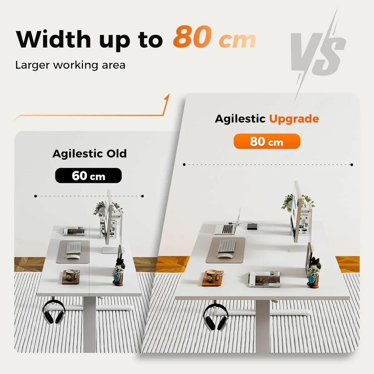 Height-Adjustable Electric Desk 120x80 cm - Image 4