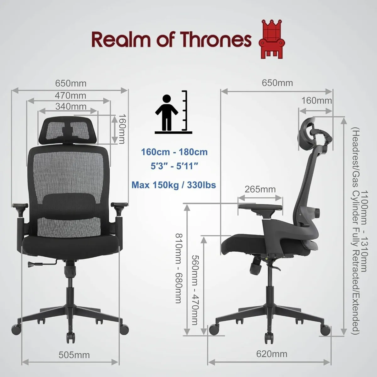 AVALON Ergonomic Office Chair for Home Gaming - Image 3