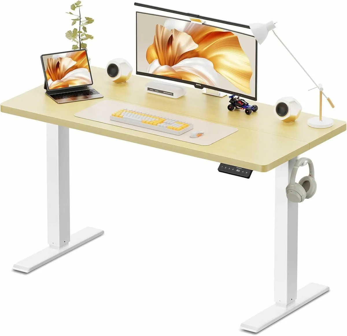 120 x 60 cm Standing Desk Electric Height - Image 1