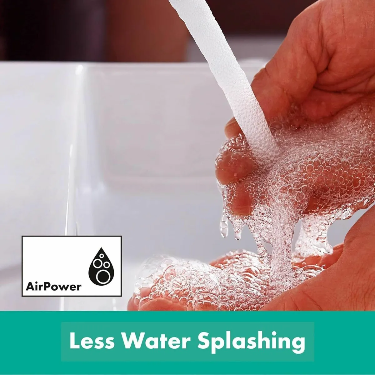 Rebris S Basin Mixer Tap 110 Energy-Saving with - Image 4