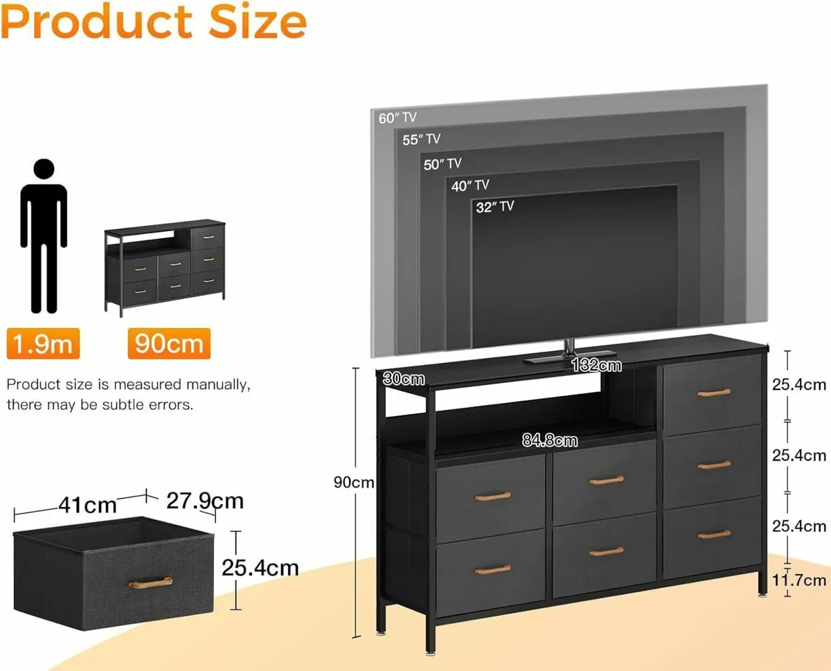 Chest of Drawers Bedroom with Colour Changing LED - Image 3