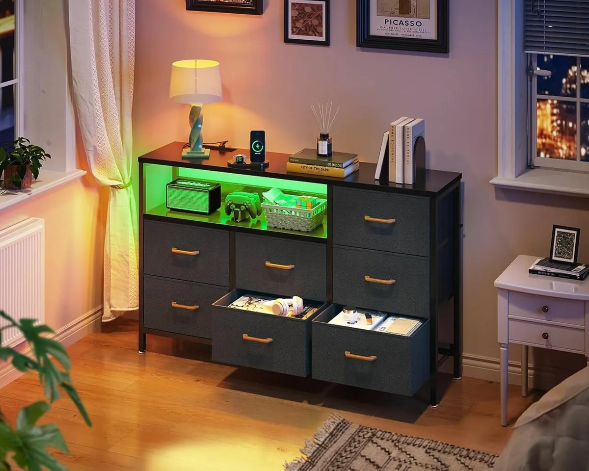 Chest of Drawers Bedroom with Colour Changing LED - Image 2