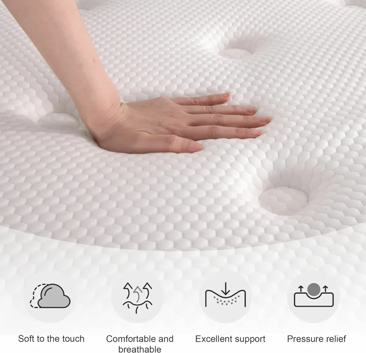Double Mattress 22CM Gel Memory Foam Pocket - Image 3